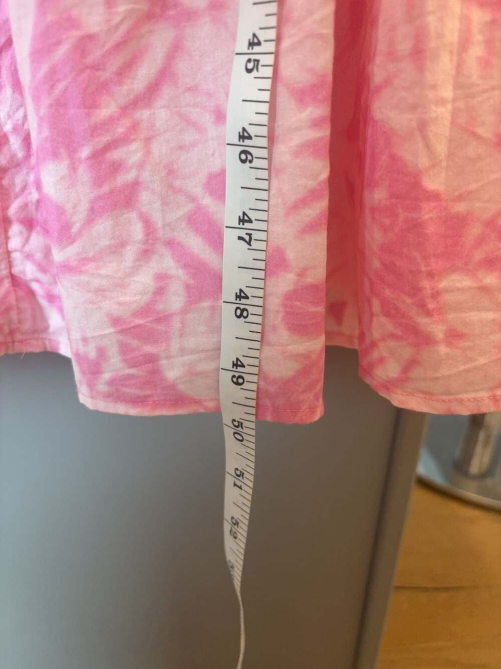 Michael Kors Pink Floral Smocked Tiered Maxi Dress Size M - Picture 6 of 9